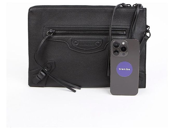 Balenciaga Borsa a tracolla Neo Classic Compact Clutch - vista 7