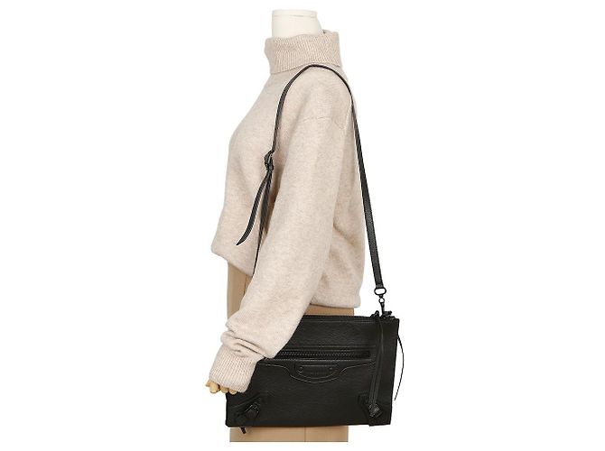 Balenciaga Borsa a tracolla Neo Classic Compact Clutch - vista 9