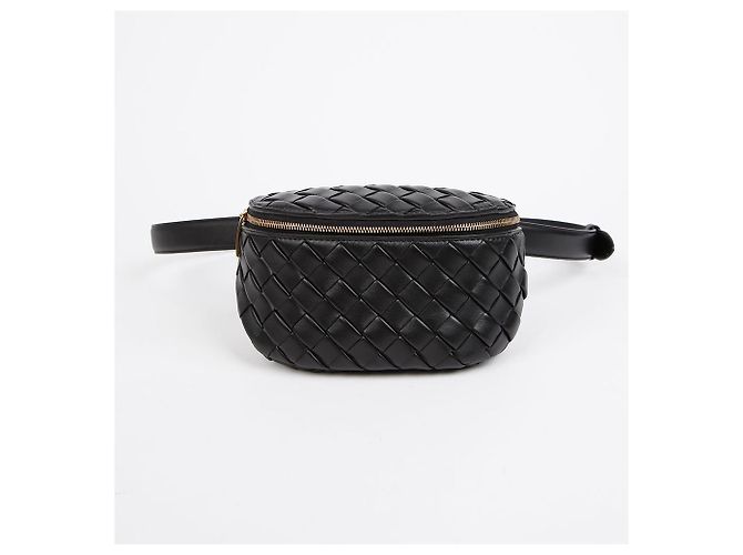 Bottega Veneta Mini Gürteltasche aus Leder mit Polsterung Schwarz - Ansicht 2