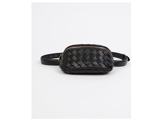 Bottega Veneta Mini Gürteltasche aus Leder mit Polsterung Schwarz - Ansicht 6