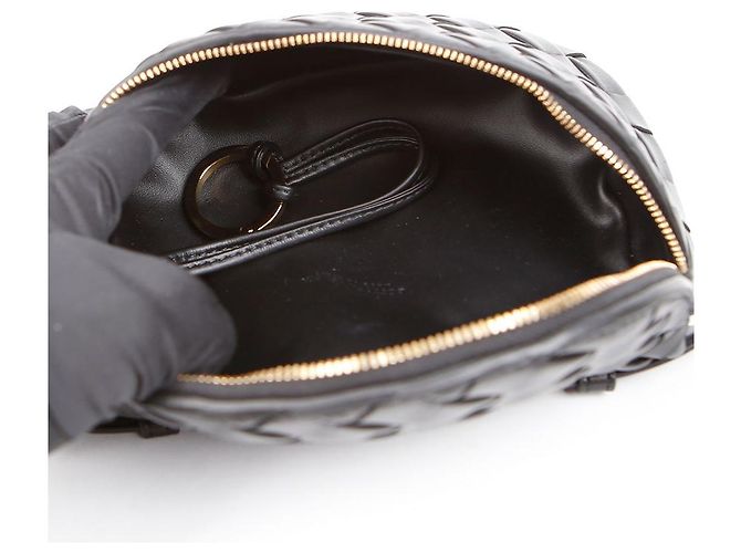 Bottega Veneta Mini Gürteltasche aus Leder mit Polsterung Schwarz - Ansicht 8