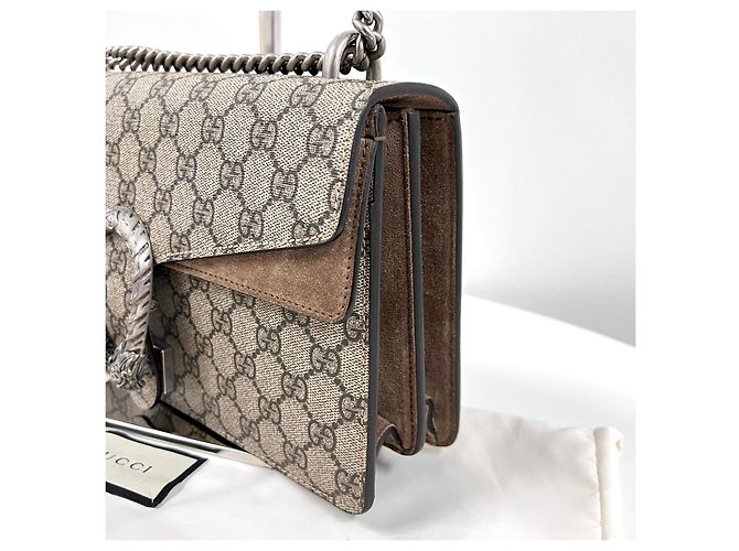 Gucci Borsa a tracolla Dionysus GG Supreme con catena - vista 10