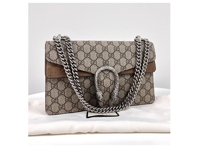 Gucci Borsa a tracolla Dionysus GG Supreme con catena - vista 4