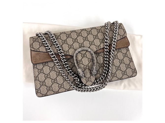 Gucci Borsa a tracolla Dionysus GG Supreme con catena - vista 5