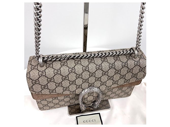 Gucci Borsa a tracolla Dionysus GG Supreme con catena - vista 7
