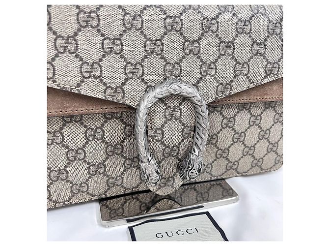 Gucci Borsa a tracolla Dionysus GG Supreme con catena - vista 8