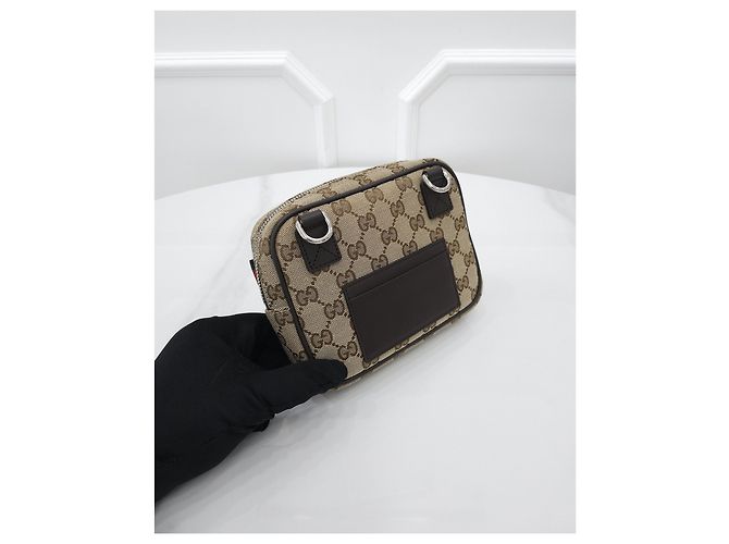 Gucci Borsa a Tracolla Mini GG Canvas - vista 3
