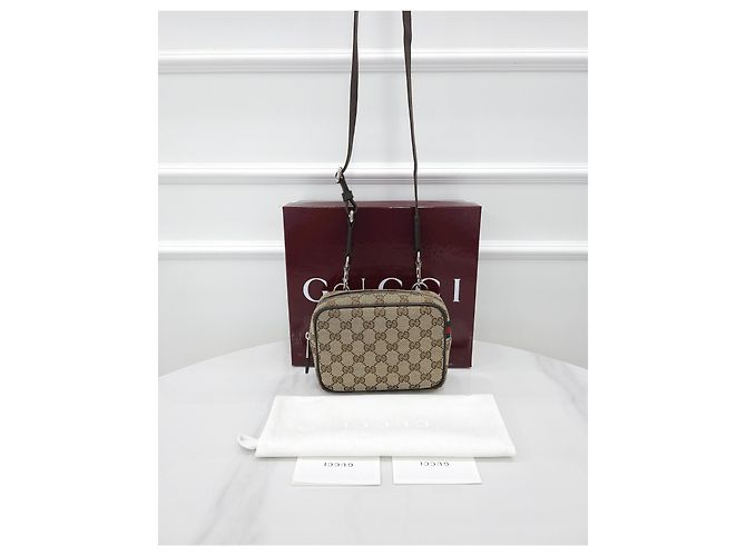Gucci Borsa a Tracolla Mini GG Canvas - vista 8