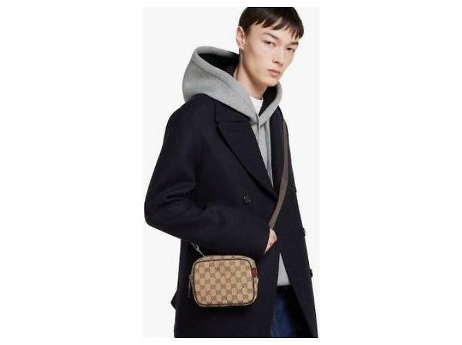Gucci Borsa a Tracolla Mini GG Canvas - vista 9