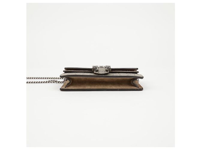 Gucci Borsa a catena Super Mini Dionysus GG Supreme Sand - vista 4