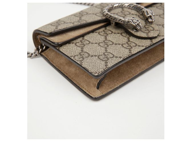 Gucci Borsa a catena Super Mini Dionysus GG Supreme Sand - vista 5