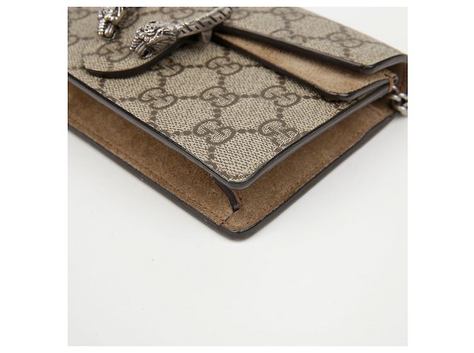 Gucci Borsa a catena Super Mini Dionysus GG Supreme Sand - vista 6