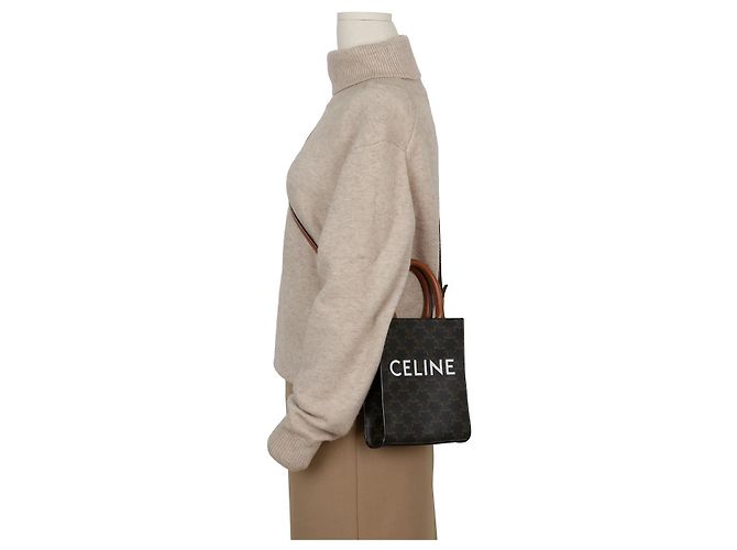 Céline Vertical Cabas Mini Schultertasche - Ansicht 12