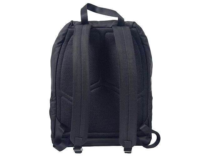 Prada Nylon Triangle Logo Tessuto Backpack Black - view 4