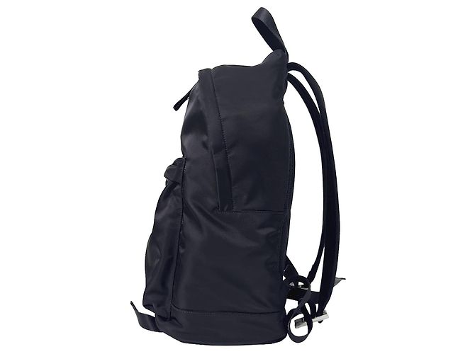 Prada Nylon Triangle Logo Tessuto Backpack Black - view 5