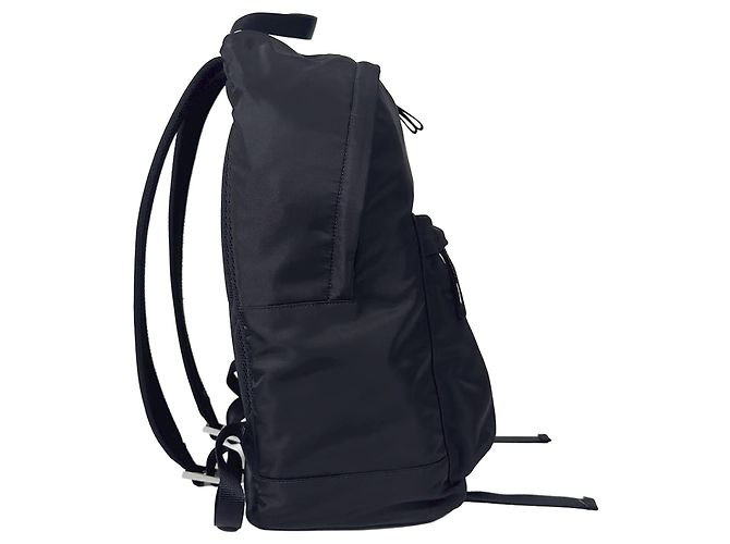 Prada Nylon Triangle Logo Tessuto Backpack Black - view 6