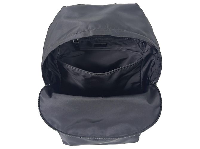 Prada Nylon Triangle Logo Tessuto Backpack Black - view 9