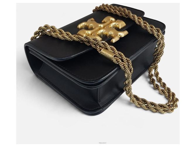 Tory Burch Borsa a tracolla convertibile Eleanor Small con catena - vista 7