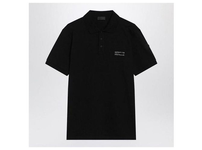 Moncler Logo-Baumwollpique-Poloshirt - Ansicht 4