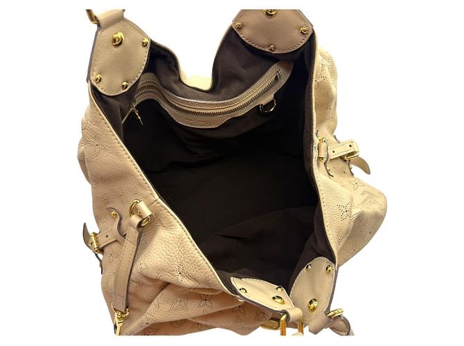 Louis Vuitton Borsa a spalla Large Monogram Mahina Beige - vista 7