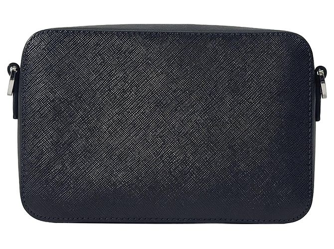 Prada Borsa a Tracolla da Viaggio in Pelle Saffiano Nera - vista 5