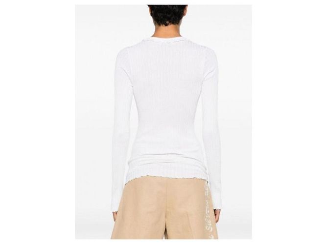 Miu Miu Seidenpullover mit Rundhalsausschnitt - Ansicht 8