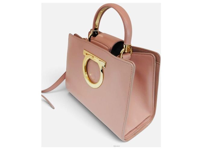 Salvatore Ferragamo Borsa Gancini Teah Small Top Handle - vista 3