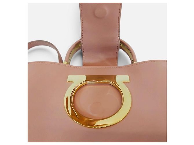 Salvatore Ferragamo Borsa Gancini Teah Small Top Handle - vista 6