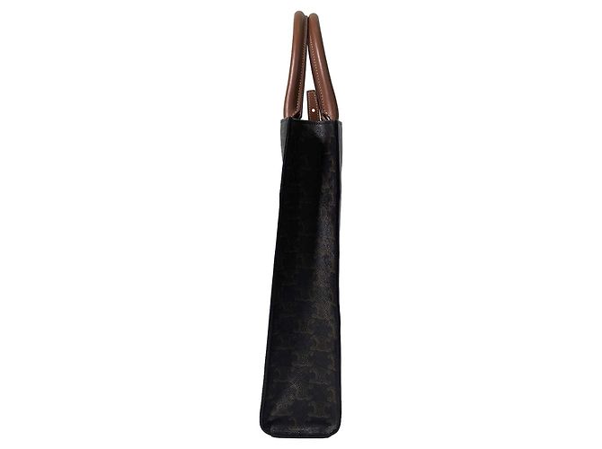 Céline Vertical Cabas Triomphe Canvas Tote Bag Schultertasche Small Tan - Ansicht 7