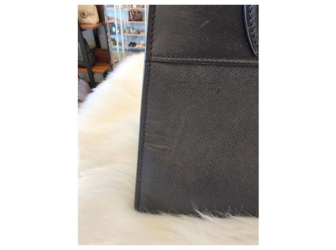 Prada Borsa Tote Saffiano City Paradigm Black - vista 12