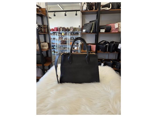 Prada Borsa Tote Saffiano City Paradigm Black - vista 3