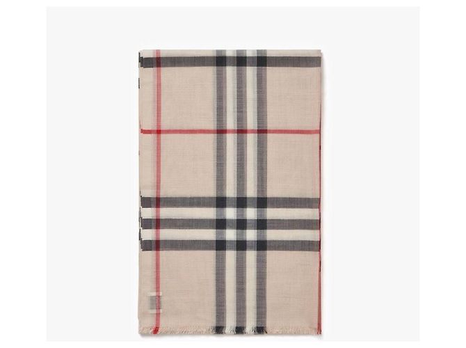 Burberry Bufanda de lana y seda a cuadros - vista 2