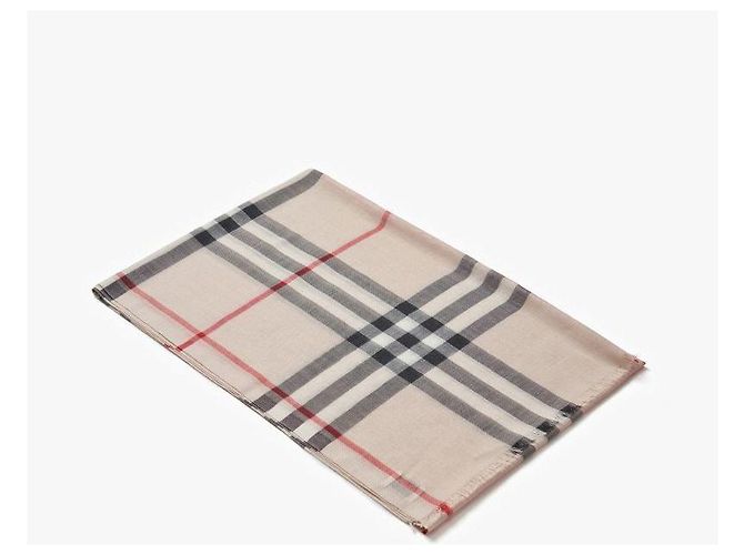 Burberry Bufanda de lana y seda a cuadros - vista 4
