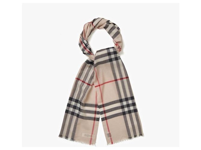 Burberry Bufanda de lana y seda a cuadros - vista 6