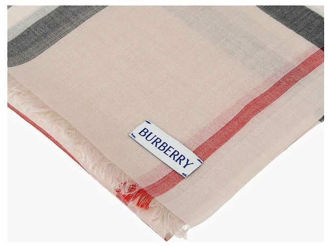 Burberry Bufanda de lana y seda a cuadros - vista 7