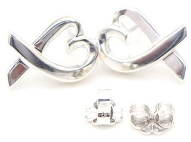 Tiffany & Co Orecchini Paloma Picasso Loving Heart Silver - vista 4