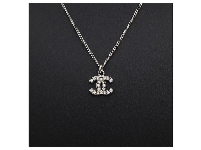 Chanel Cubic Pendant Necklace with Logo - view 6