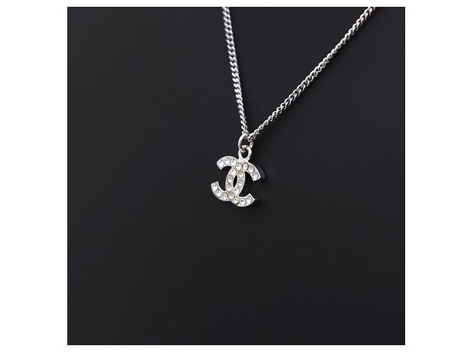 Chanel Cubic Pendant Necklace with Logo - view 8