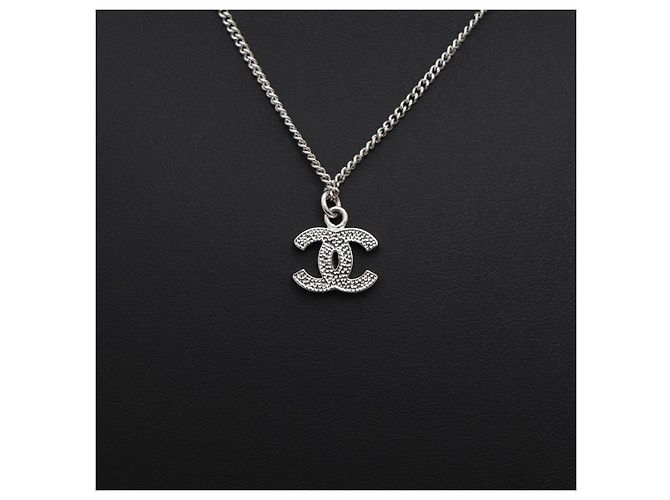 Chanel Cubic Pendant Necklace with Logo - view 9