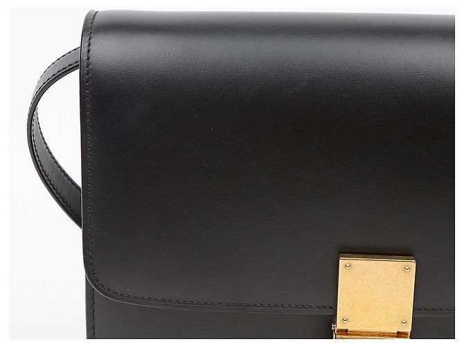 Céline Borsa a tracolla Classic Box Medium in pelle Nero - vista 3