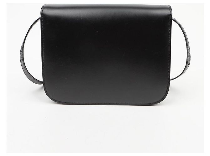 Céline Borsa a tracolla Classic Box Medium in pelle Nero - vista 5