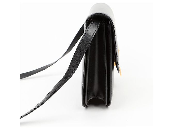 Céline Borsa a tracolla Classic Box Medium in pelle Nero - vista 7