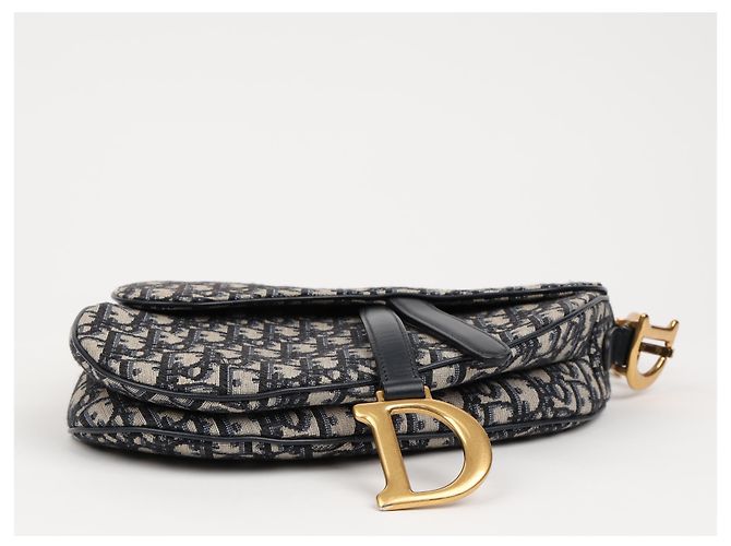 Dior Saddle Strap Bag Jacquard Braun - Ansicht 2