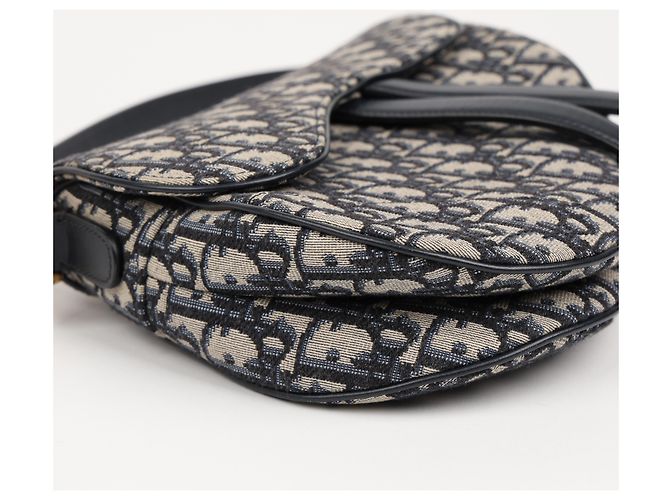 Dior Saddle Strap Bag Jacquard Braun - Ansicht 3