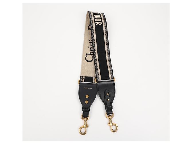 Dior Saddle Strap Bag Jacquard Braun - Ansicht 5