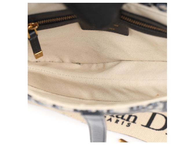 Dior Saddle Strap Bag Jacquard Braun - Ansicht 7