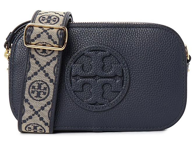 Borsa a tracolla Miller Tory Burch in pelle blu navy - vista 3