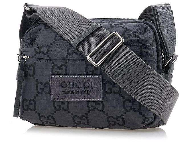 Gucci Borsa a tracolla Medium GG in poliestere - vista 2
