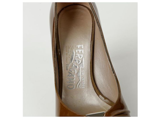 Salvatore Ferragamo Open Toe Pumps Absatzgröße - Ansicht 12