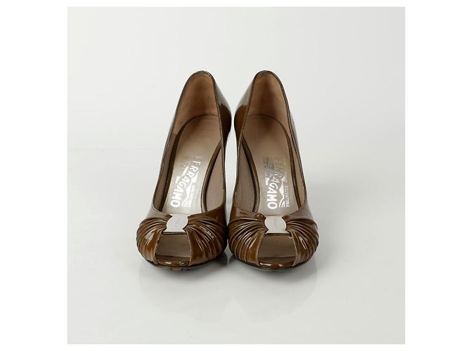 Salvatore Ferragamo Open Toe Pumps Absatzgröße - Ansicht 2